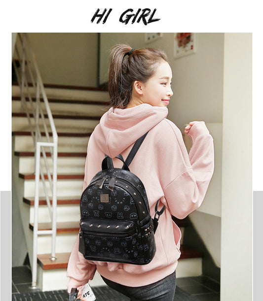 Korean Style College Style Women'S Backpack