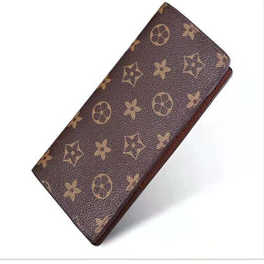 Louis Vuitton Wallet Wallet 1 To 1 Old Flower Top Version First Layer Cowhide Factory Direct New Louis Vuitton Wallet